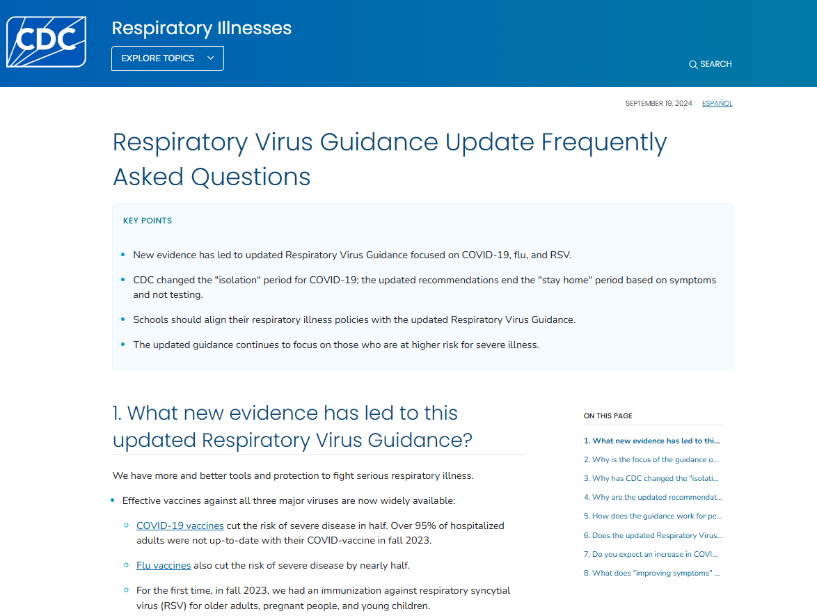 Factsheet respiratory virus guidance update faqs vaccine resource hub
